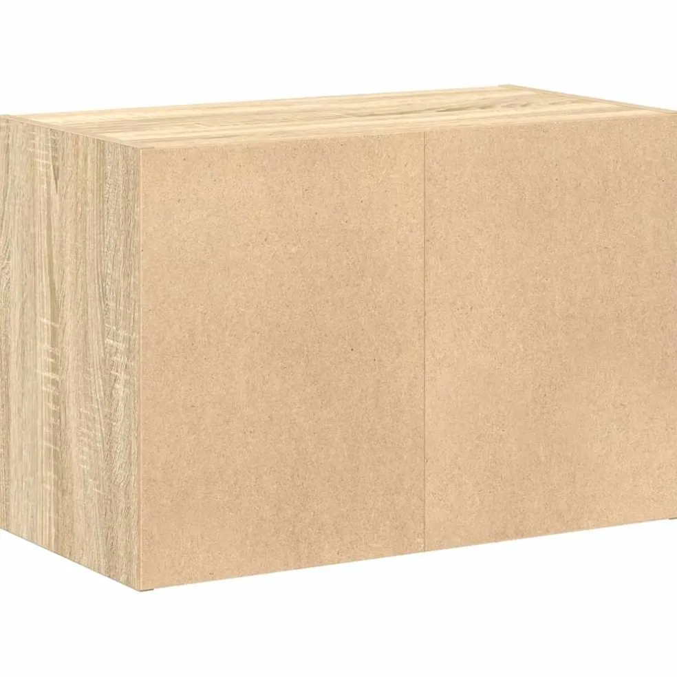 vidaXL Kast met 2 lades 60x31x40 cm bewerkt hout sonoma eikenkleur