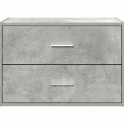 vidaXL Kast met 2 lades 60x31x40 cm bewerkt hout betongrijs