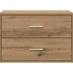 vidaXL Kast met 2 lades 60x31x40 cm bewerkt hout artisanaal eikenkleur
