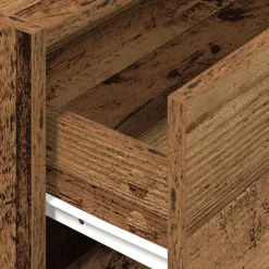vidaXL Kast met 2 lades 60x31x40 cm bewerkt hout oud houtkleurig