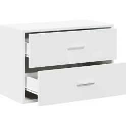 vidaXL Kast met 2 lades 60x31x40 cm bewerkt hout wit