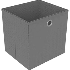 vidaXL Kast met 4 vakken met boxen 69x30x72,5 cm stof grijs