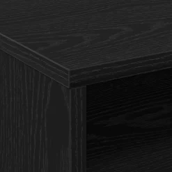 vidaXL Kast Zwart Eiken 60 x 48 x 74.5 cm Met wielen