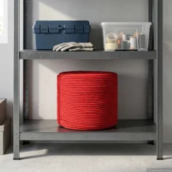 vidaXL Katoen Touw 2 st 2 mm 100 m Rood 100% Katoen