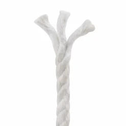 vidaXL Katoen Touw 2 st 2 mm 100 m Wit 100% Katoen