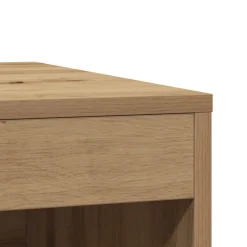 vidaXL Kattenbakkast 47x59x42 cm bewerkt hout artisanaal eikenkleurig