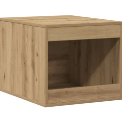 vidaXL Kattenbakkast 47x59x42 cm bewerkt hout artisanaal eikenkleurig