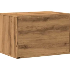 vidaXL Kattenbakkast 60x40x40 cm bewerkt hout artisanaal eikenkleurig