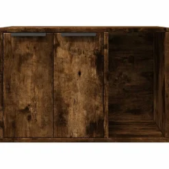 vidaXL Kattenbakkast 60x40x40 cm bewerkt hout gerookt eikenkleurig