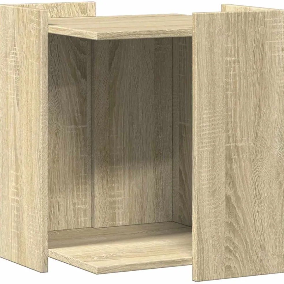 vidaXL Kattenbak Omheining Sonoma Eiken 42 x 42 x 51 cm