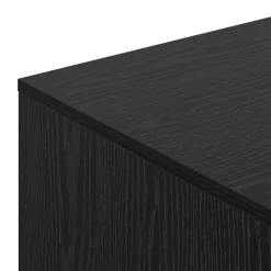 vidaXL Kattenbak Omheining Zwart Eiken 47 x 59 x 42 cm Bewerkt hout