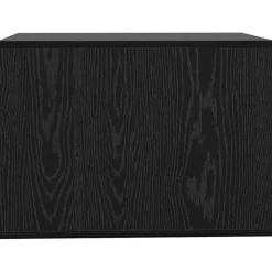 vidaXL Kattenbak Omheining Zwart Eiken 47 x 59 x 42 cm Bewerkt hout