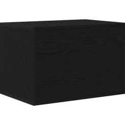 vidaXL Kattenbakomheining zwart eiken 60x40x40 cm bewerkt hout