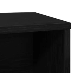 vidaXL Kattenbakomheining zwart eiken 60x40x40 cm bewerkt hout