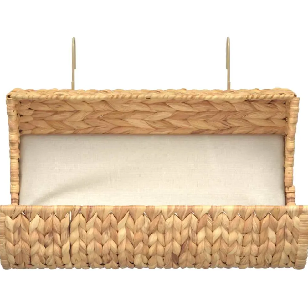 vidaXL Kattenbed met kussen 37x20x20 cm waterhyacint