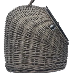 vidaXL Kattendrager 45x35x35 cm natuurlijk wilgenhout grijs