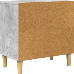 vidaXL Kattenhuis Betongrijs 51 x 30 x 52 cm Bewerkt hout