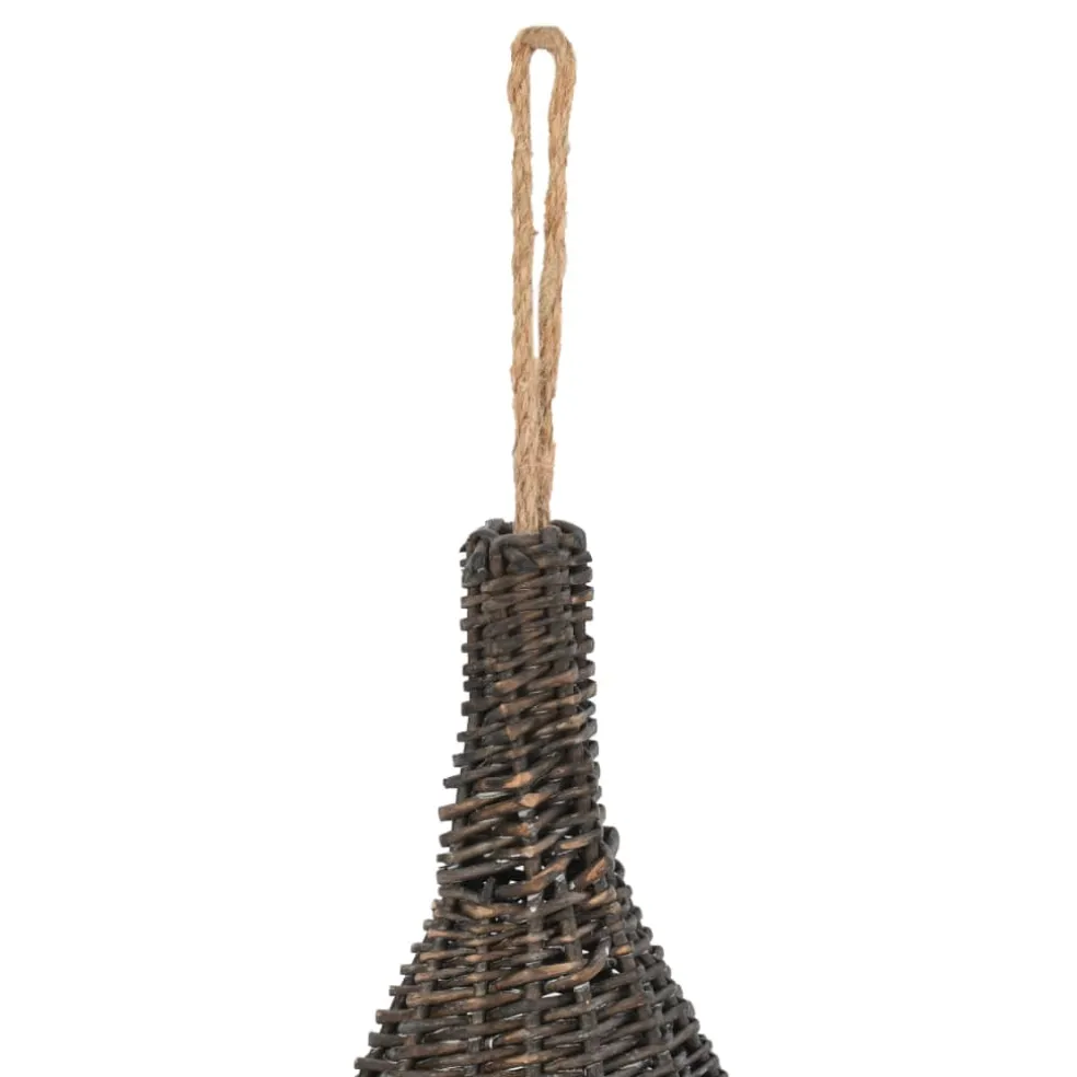 vidaXL Kattenhuis met kussen tipi 40x60 cm natuurlijk wilgen grijs