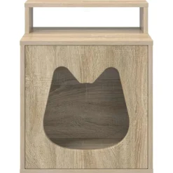 vidaXL Kattenhuis Sonoma 42,5 x 40 x 53,5 cm Bewerkt hout