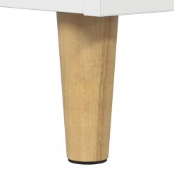 vidaXL Kattenhuis Wit 72 x 42,5 x 70 cm Bewerkt hout