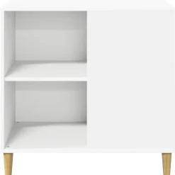vidaXL Kattenhuis Wit 72 x 42,5 x 70 cm Bewerkt hout