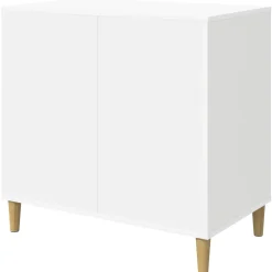 vidaXL Kattenhuis Wit 72 x 42,5 x 70 cm Bewerkt hout