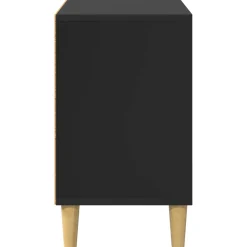 vidaXL Kattenhuis Zwart 51 x 30 x 52 cm Bewerkt hout