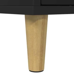 vidaXL Kattenhuis Zwart 42,5 x 40 x 53 cm Bewerkt hout