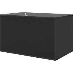 vidaXL Kattenhuis Zwart 85 x 55 x 50,5 cm Bewerkt hout