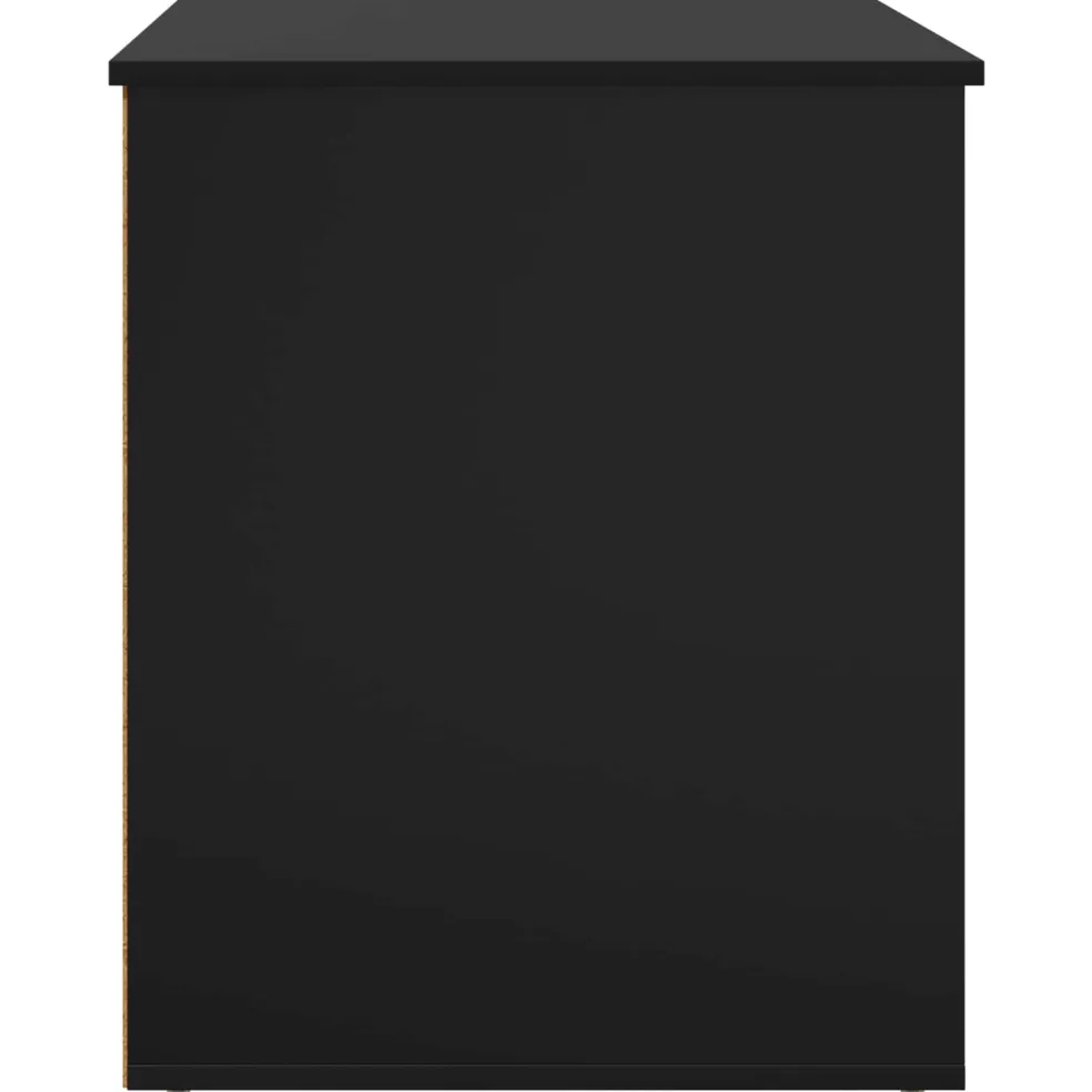vidaXL Kattenhuis Zwart 53 x 52 x 62 cm Bewerkt hout