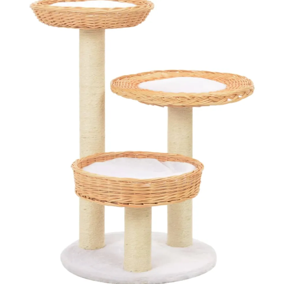 vidaXL Kattenkrabpaal met sisal krabpaal zeegras