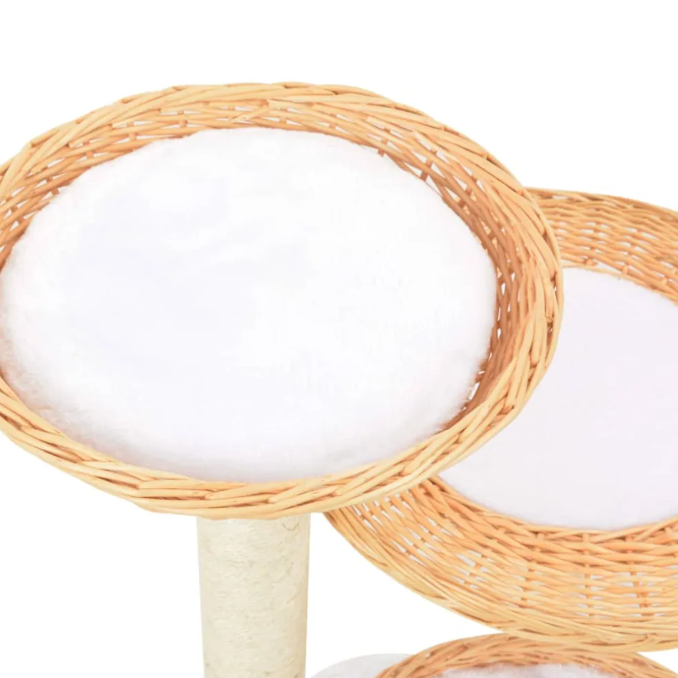vidaXL Kattenkrabpaal met sisal krabpaal zeegras