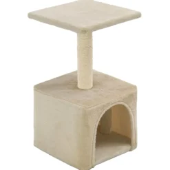 vidaXL Kattenkrabpaal met sisal krabpalen 105 cm pootafdrukken grijs