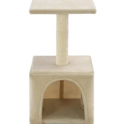 vidaXL Kattenkrabpaal met sisal krabpalen 105 cm pootafdrukken grijs