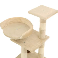 vidaXL Kattenkrabpaal met sisal krabpalen 65 cm beige