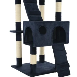 vidaXL Kattenkrabpaal met sisal krabpalen 170 cm blauw