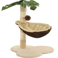 vidaXL Kattenkrabpaal met sisal krabpaal 50 cm beige en bruin