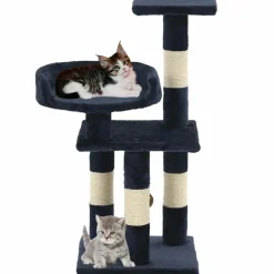 vidaXL Kattenkrabpaal met sisal krabpalen 65 cm blauw