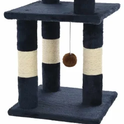 vidaXL Kattenkrabpaal met sisal krabpalen 65 cm blauw