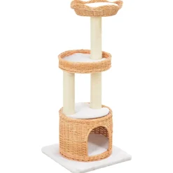 vidaXL Kattenkrabpaal met sisal krabpaal natuurlijk wilgenhout