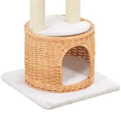 vidaXL Kattenkrabpaal met sisal krabpaal natuurlijk wilgenhout
