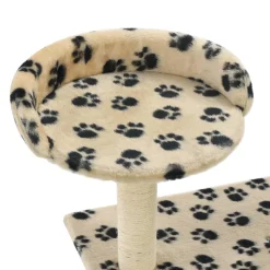 vidaXL Kattenkrabpaal met sisal krabpalen 95 cm pootafdrukken beige