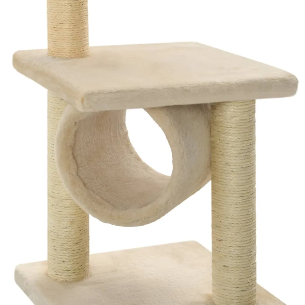 vidaXL Kattenkrabpaal met sisal krabpalen 65 cm beige