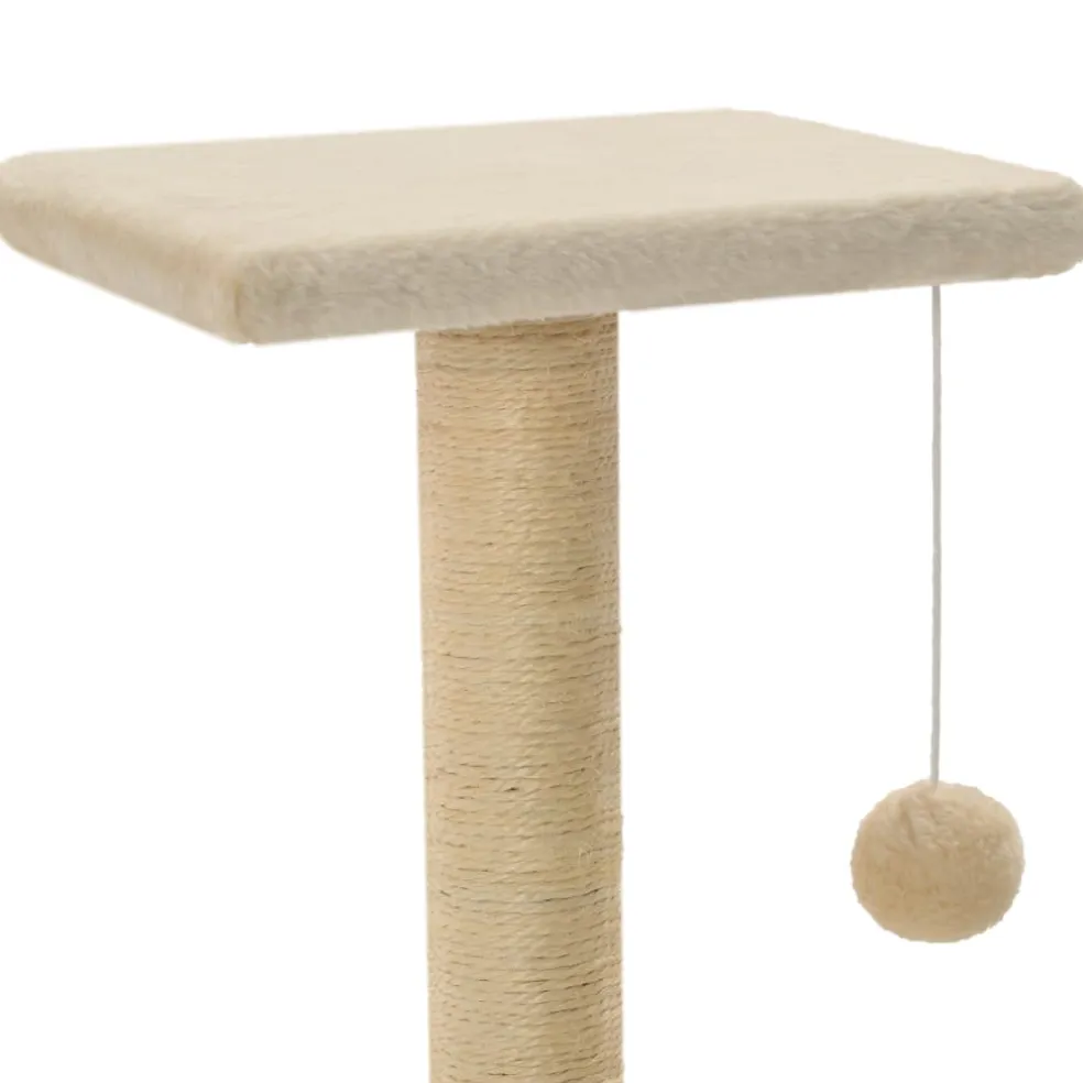 vidaXL Kattenkrabpaal met sisal krabpalen 65 cm beige