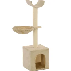 vidaXL Kattenkrabpaal met sisal krabpalen 105 cm beige