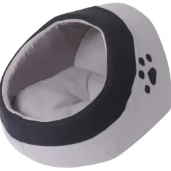 vidaXL Kattenmand M grijs en zwart