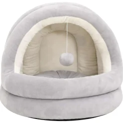 vidaXL Kattenmand 40x40x35 cm grijs en crèmekleurig