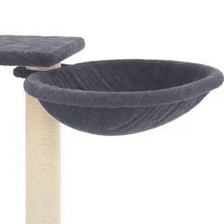 vidaXL Kattenmeubel met krabpalen 82 cm donkergrijs