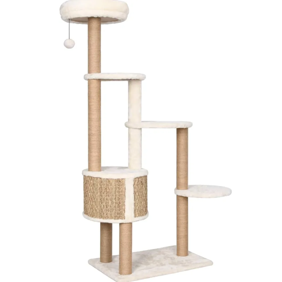 vidaXL Kattenmeubel met luxe kussen en krabpalen 148 cm zeegras