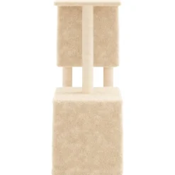 vidaXL Kattenmeubel met sisal krabpalen 86 cm crèmekleurig